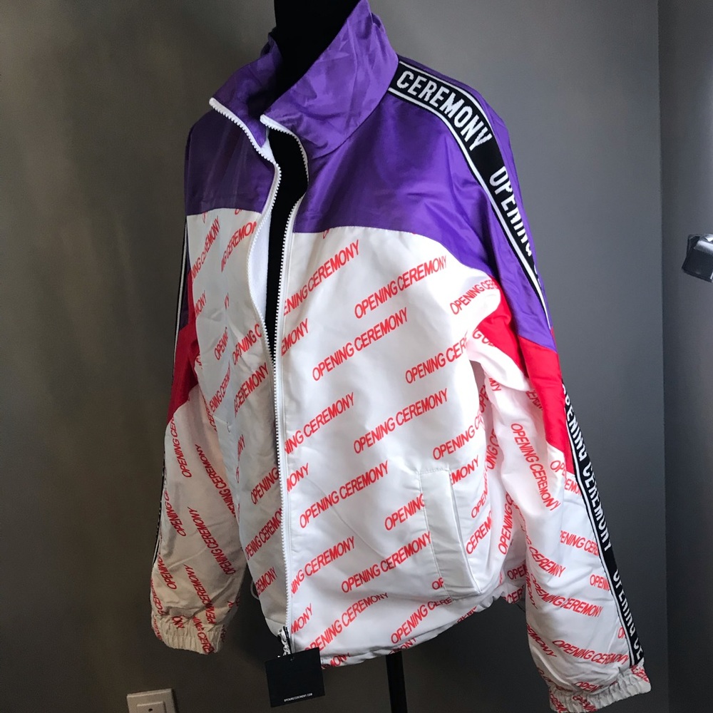 NWT Opening Ceremony Logo Fleece Lined Gym Jacket